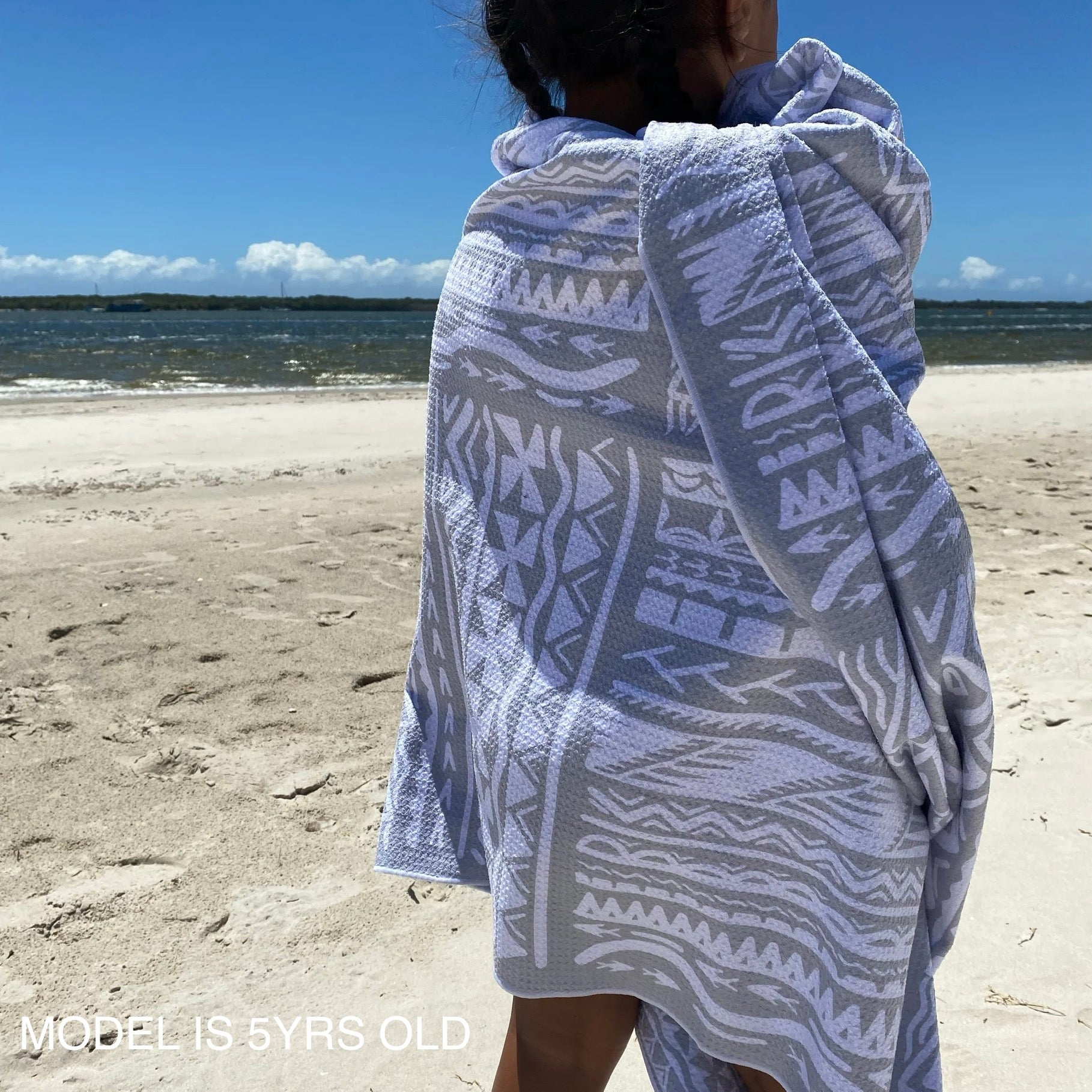 Grey 2025 beach towel