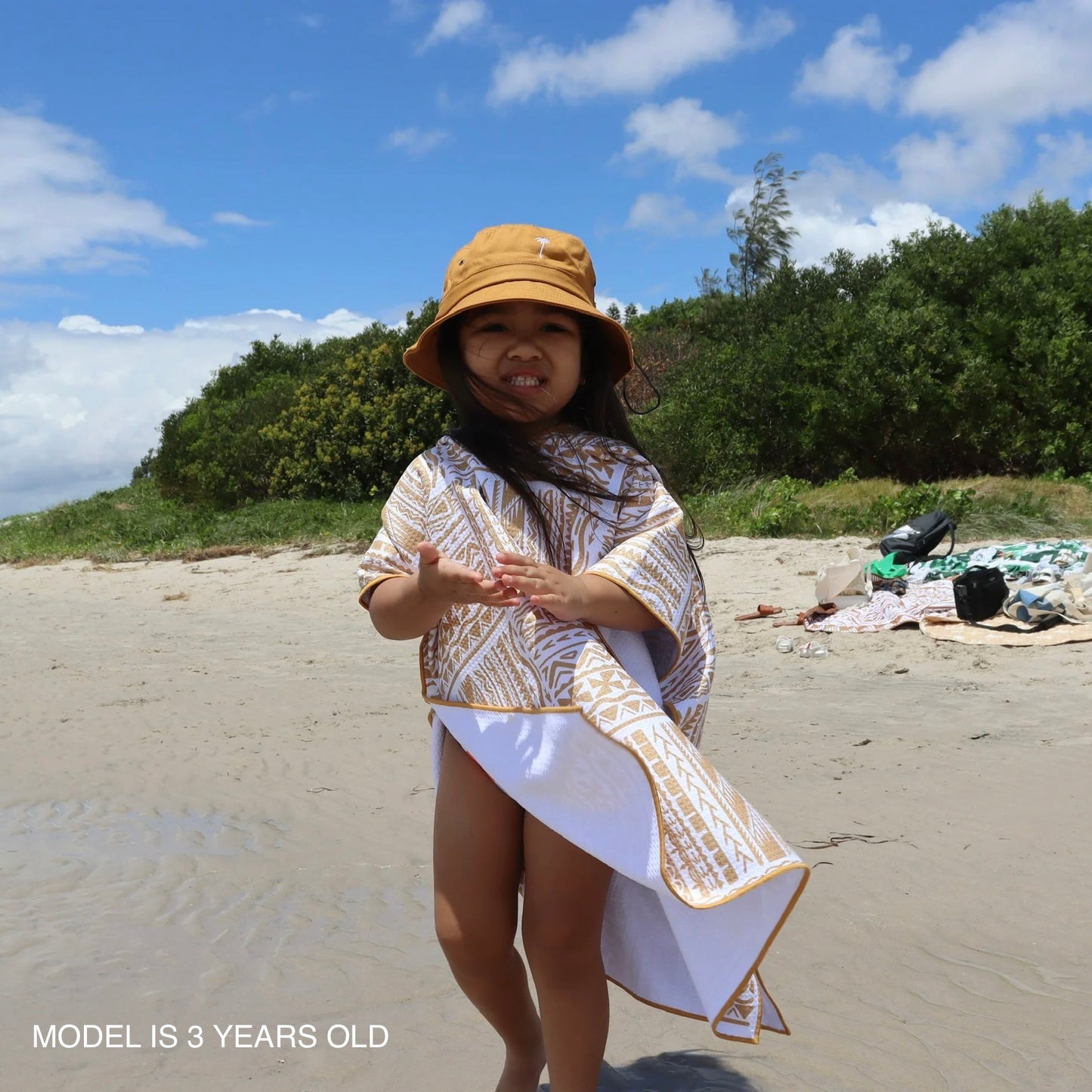 Brown Hooded Beach Towel