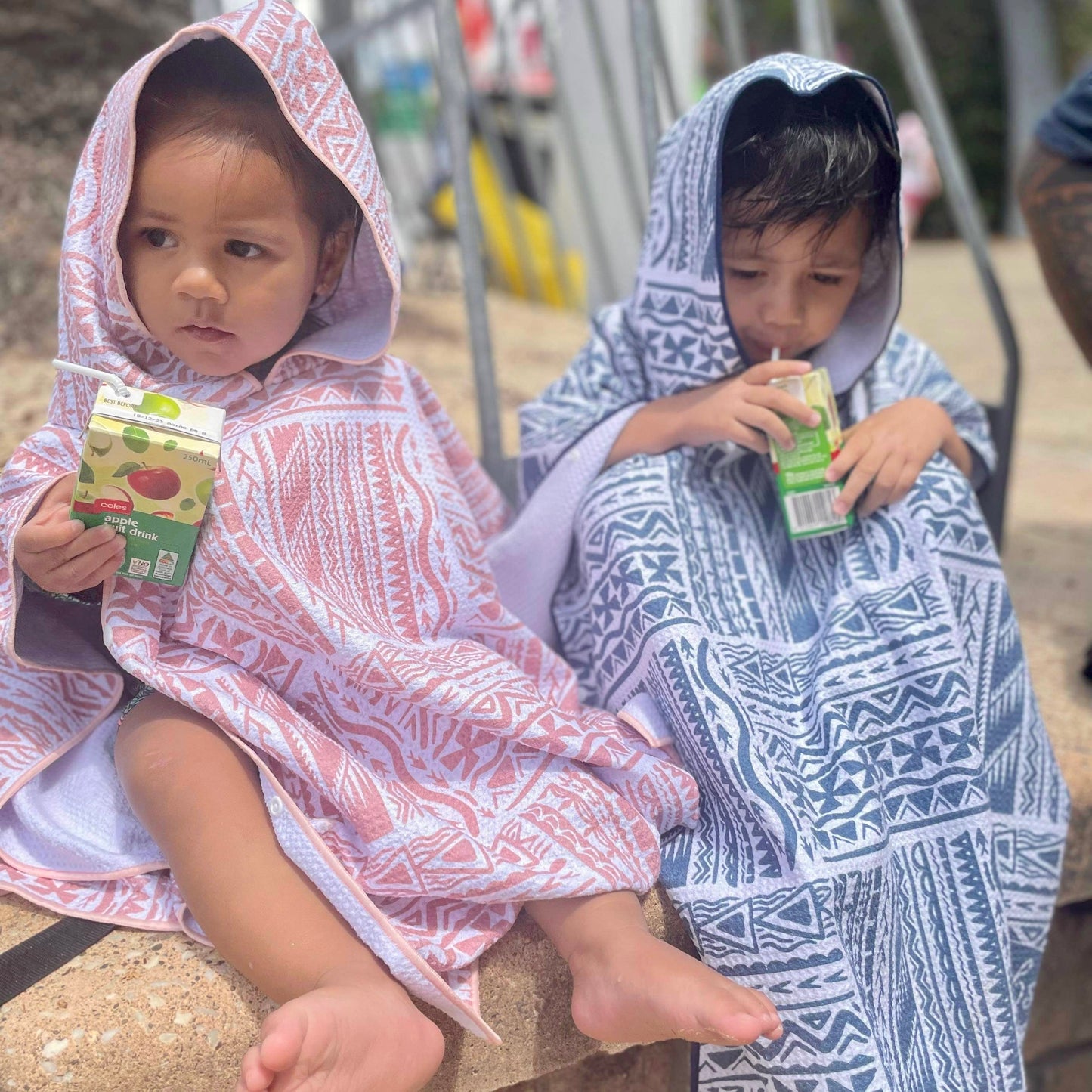 Pink Hooded Beach Towel