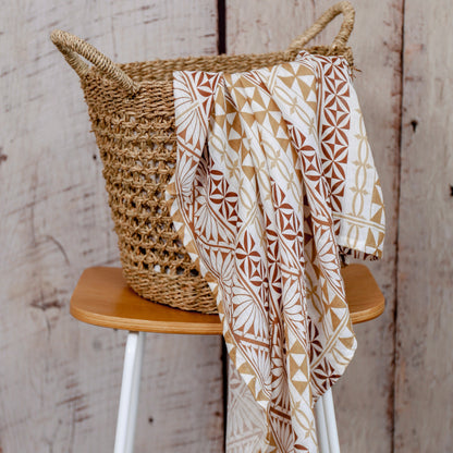 Tongan Inspired Muslin Wrap