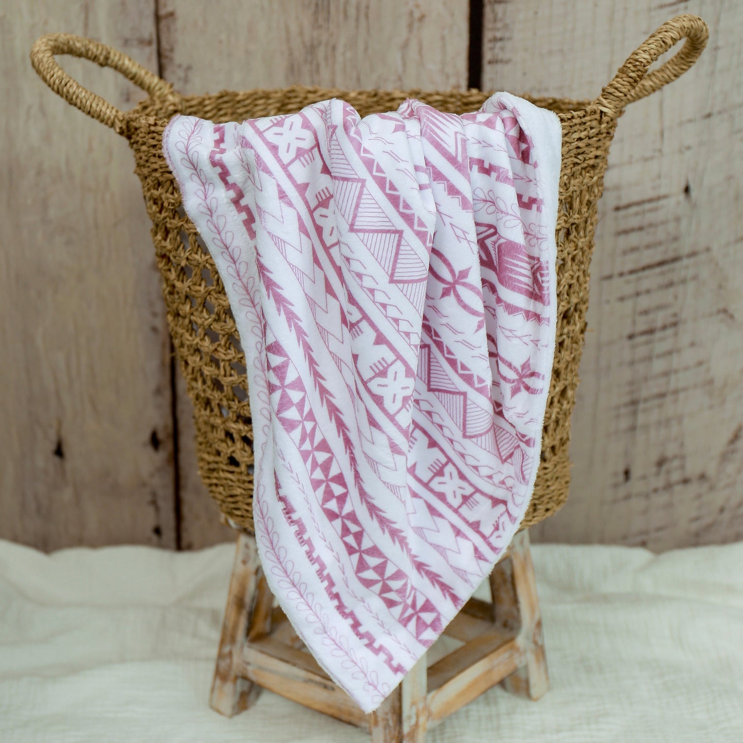 Cherry Pink TODDLER SIZE blanket