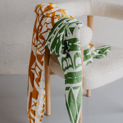 Green Cook Island Inspired Muslin Wrap